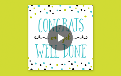 Job Well Done Postcard