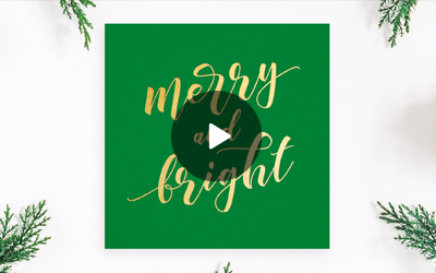 Merry & Bright Postcard